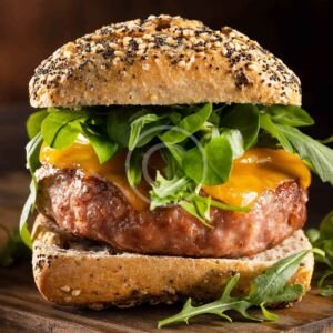 Cheddar beef burger