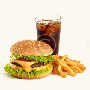 Cheeseburger combo meal
